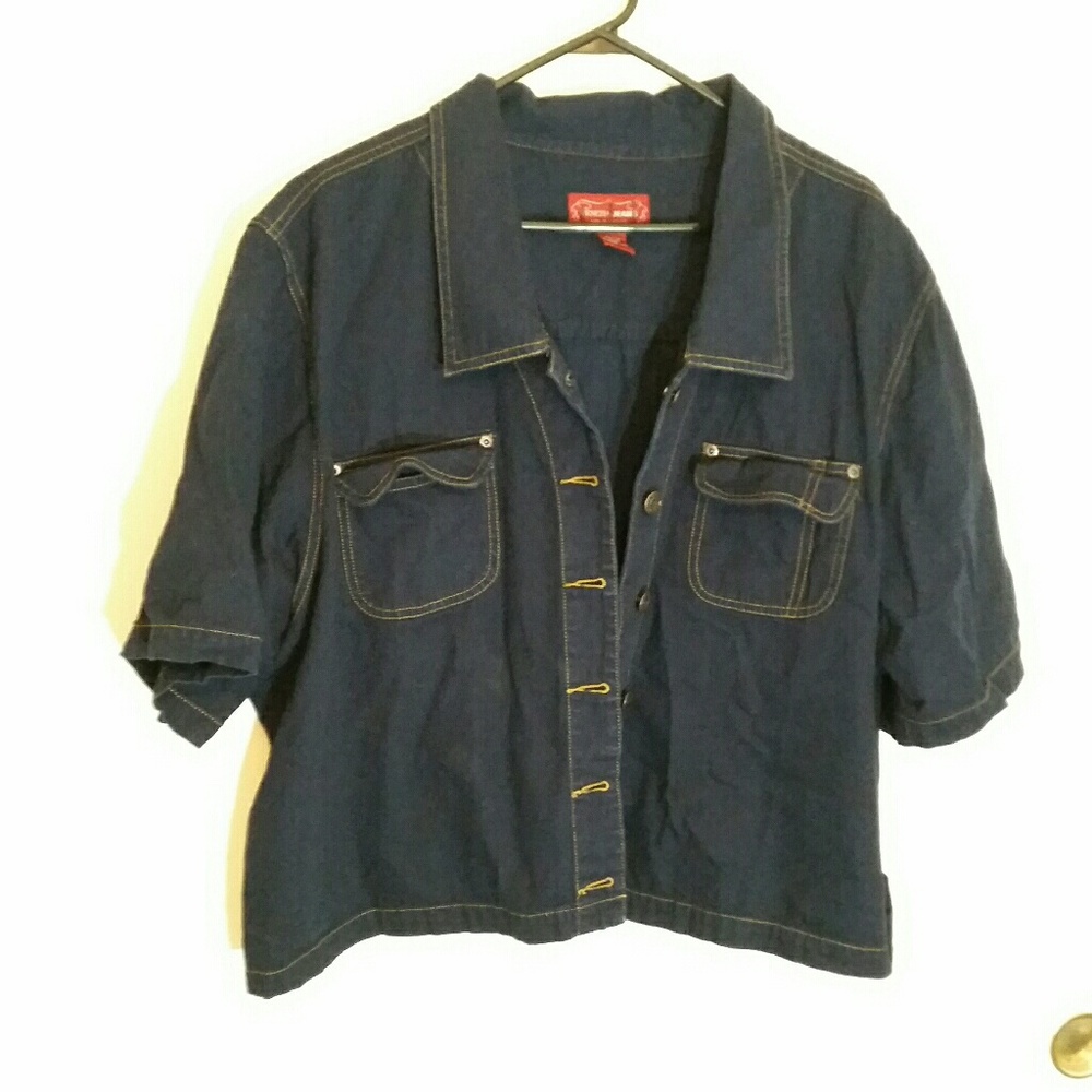 Lane Bryant denim top